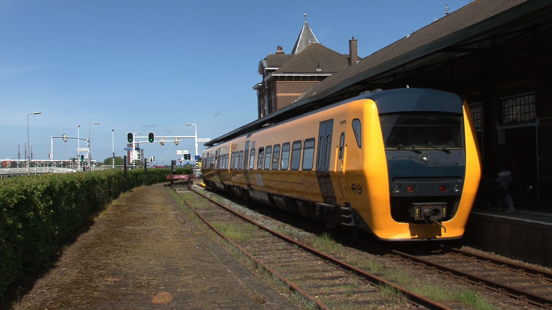 Hond aangereden door trein op het spoor bij Kampen